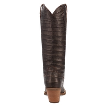 Dingo Women's Brown Croc Print Ozzie Snip Toe Boots