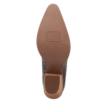 Dingo Women's Brown Croc Print Ozzie Snip Toe Boots