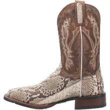 Men's Dan Post Brutus Natural/Brown Python Boots with Square Toe
