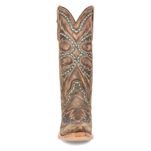 Dan Post Women's Honey Mesa Snip Toe Boots with Turquoise Inlay Stitching