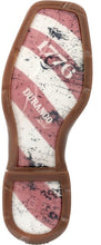 Durango® Brown Lady Rebel Broad Square Toe Western Boots with America 250 Flag Tops