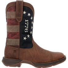 Durango® Brown Lady Rebel Broad Square Toe Western Boots with America 250 Flag Tops