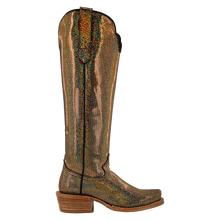 R.Watson 17" Gold Holographic Disco Fever Boots for Women