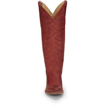 Justin Ladies Red 15" Whitley Round Toe Western Boots