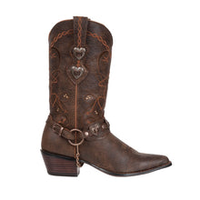 Durango Crush Brown Heartbreaker Snip Toe Western Boots for Women