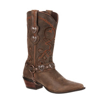 Pard's Western Shop Durango Crush Brown Heartbreaker Snip Toe Western Boots for Women