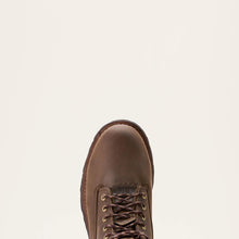 Ariat Men's Brown Powerline 8" 400G Waterproof 400g Round Composite Toe Lace Up Work Boot