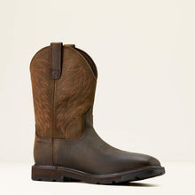 Ariat Men's Dark Brown Groundbreaker Broad Square Toe Waterproof Work Boots