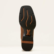 Ariat Men's Brown Sport Rustler Broad Square Toe Cowboy Boots with Black Tops