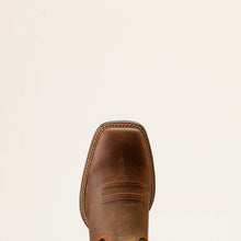 Ariat Men's Brown Sport Rustler Broad Square Toe Cowboy Boots with Black Tops