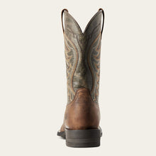 Ariat Men's Sorrel Amos Broad Square Toe Cowboy Boots with Army Green Tops