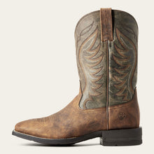 Ariat Men's Sorrel Amos Broad Square Toe Cowboy Boots with Army Green Tops