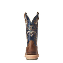 Ariat Brown/Navy Cowboss Square Toe Western Boots for Men