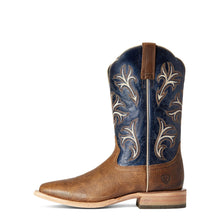 Ariat Brown/Navy Cowboss Square Toe Western Boots for Men