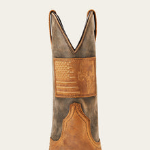 Ariat Men's Brown Hybrid Patriot Country Broad Square Toe Western Boots