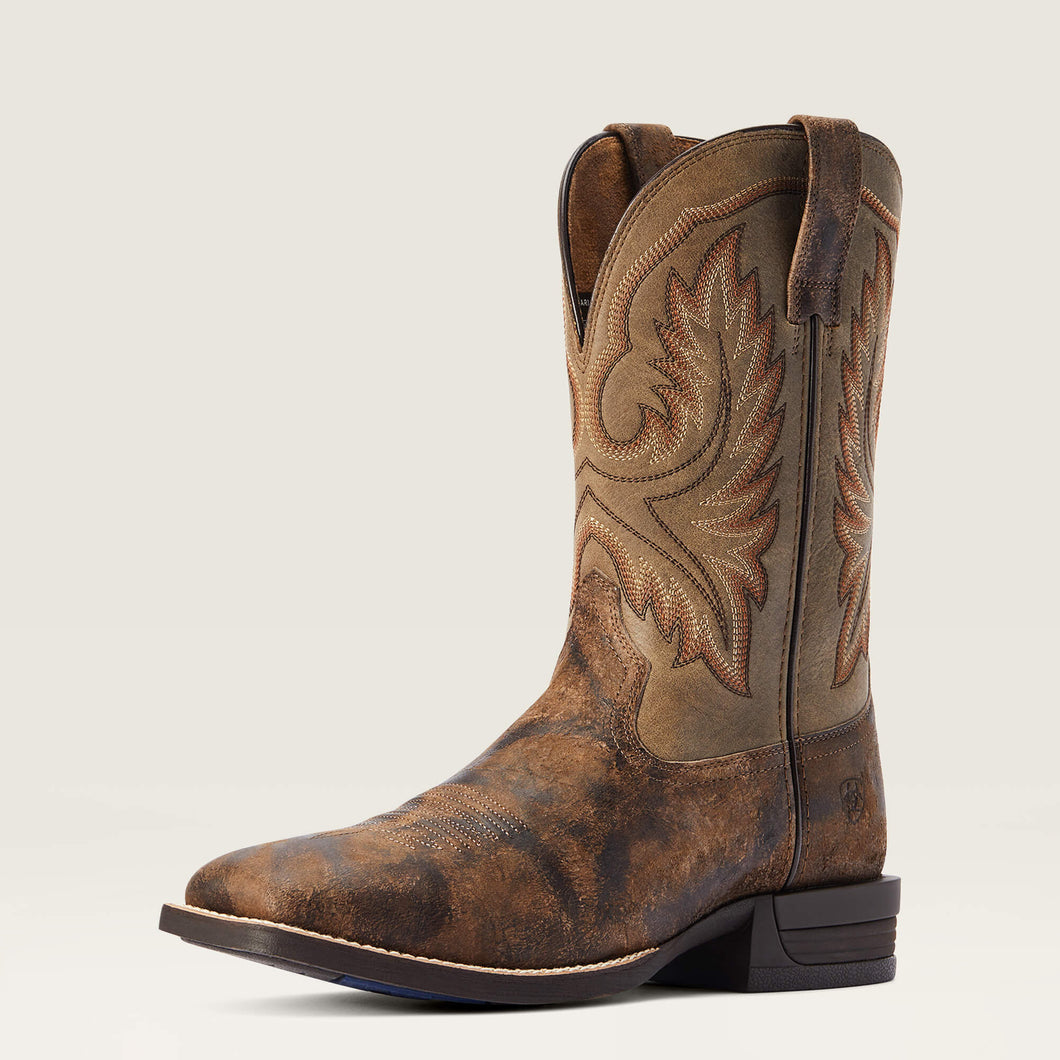Pard's Western Shop Ariat Men's Antique Grey Wilder Broad Square Toe Cowboy Boots