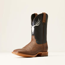 Pard's Western Shop Ariat Men's Rifle Brown Crosshair Cowboy Boots with Deer Skull Embroidered Tops