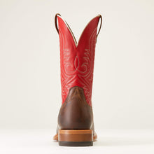 Ariat Men's Chestnut Brown Circuit Paxton Square Toe Western Boots with Red Tops