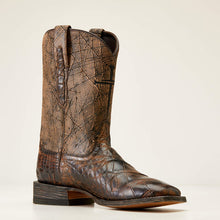Ariat Men's Brown Blackwater American Alligator Broad Square Toe Western Boots