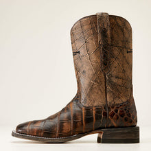 Ariat Men's Brown Blackwater American Alligator Broad Square Toe Western Boots