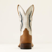 Ariat Men's Marbled Tan Rowder VentTEK 360 Broad Square Toe Cowboy Boots with White Tops