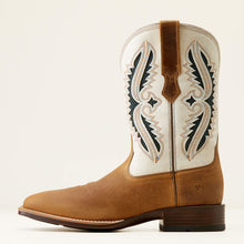 Ariat Men's Marbled Tan Rowder VentTEK 360 Broad Square Toe Cowboy Boots with White Tops