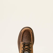 Ariat Men's Distressed Brown/Sharkskin Print Round Toe Rebar Lift Chukka Work Shoe/Boot