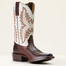 Ariat Men's Mahogany Renegade Blunt Toe Cowboy Boots with Cream Tops