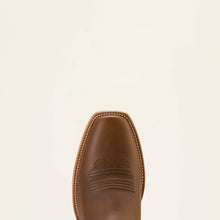 Ariat Men's Brown Southland Blunt Toe Cowboy Boots with Cream Tops