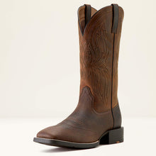 Pard's Western shop Ariat Men's Toffee Hippo Print Sport Rustler Broad Square Toe Cowboy Boots