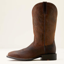 Ariat Men's Toffee Hippo Print Sport Rustler Broad Square Toe Cowboy Boots