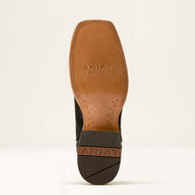 Ariat Men's Black Roughout Circuit Gritty Broad Square Toe Cowboy Boots with Shredded White Tops