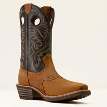 Ariat Men's Brown Heritage Roughstock Blunt Toe Cowboy Boots