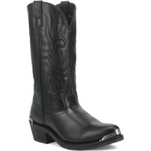 Pard's Western Shop Laredo Men's Black McComb J-Toe Western Boots with Metal Toe Tip & Heel Guard