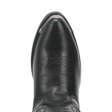 Laredo Men's Black McComb J-Toe Western Boots with Metal Toe Tip & Heel Guard