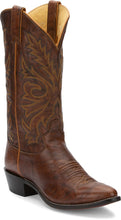 Pard's Western shop Justin Men's Brown DeerLite Medium Round Toe Western Boots