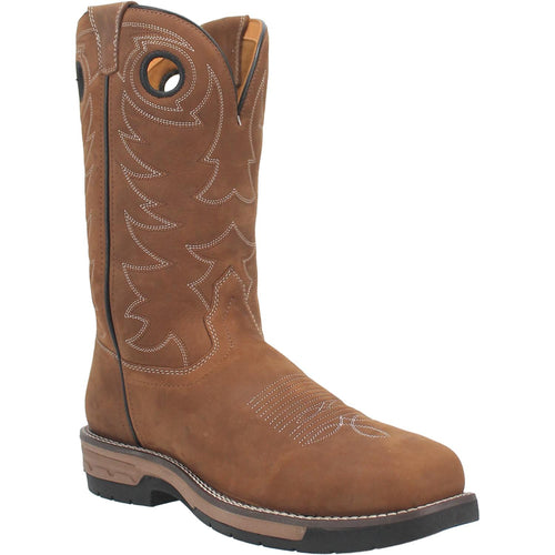 Pard's Western shop Laredo Brown Decker Square Toe Work Boots for Men