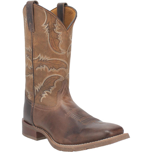 Pard's Western Shop Laredo Tan Bradshaw Wide Square Toe Boots for Men