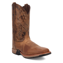 Pard's Western Shop Laredo Cowboy Approved Tan Vapor Broad Square Toe Boots for Men