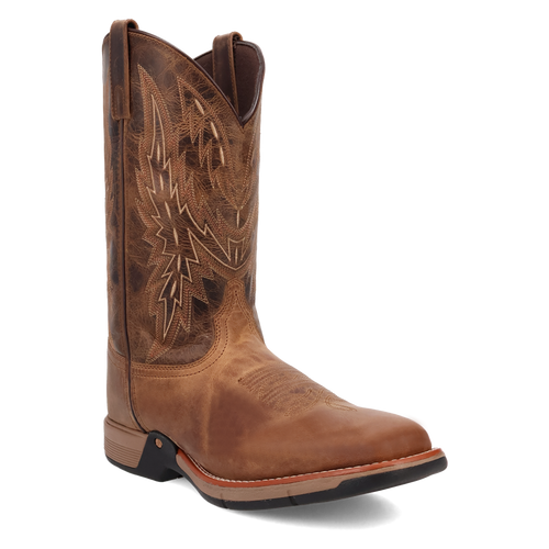Pard's Western Shop Laredo Cowboy Approved Tan Vapor Broad Square Toe Boots for Men