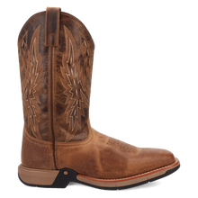 Laredo Cowboy Approved Tan Vapor Broad Square Toe Boots for Men
