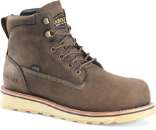Pard's Western Shop Carolina Boots Dark Coffee 6" Waterproof Staple Gun Round Toe Lace Up Work Boots for Men