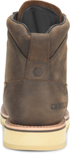 Carolina Boots Dark Coffee 6" Waterproof Staple Gun Round Toe Lace Up Work Boots for Men