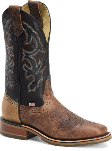 Pard's Western Shop Double H Men's Grissom Broad Square Toe Roper Boots