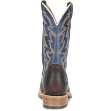 Double H Men's Whiskey Long Broad Square Toe Roper Boots with Cobalt Blue Tops