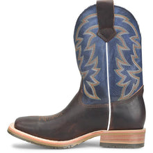 Double H Men's Whiskey Long Broad Square Toe Roper Boots with Cobalt Blue Tops