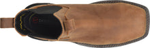 Double H Brown Heisler Short Pull-On Square Toe Work Boots for Men
