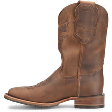 Double H Medium Brown Wide Square Toe Stockman Boots for Men