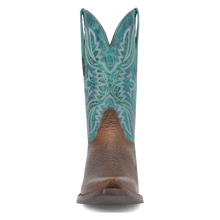 Dingo Men's Brown Rio Lobo Snip Toe Western Boots with Blue Tops