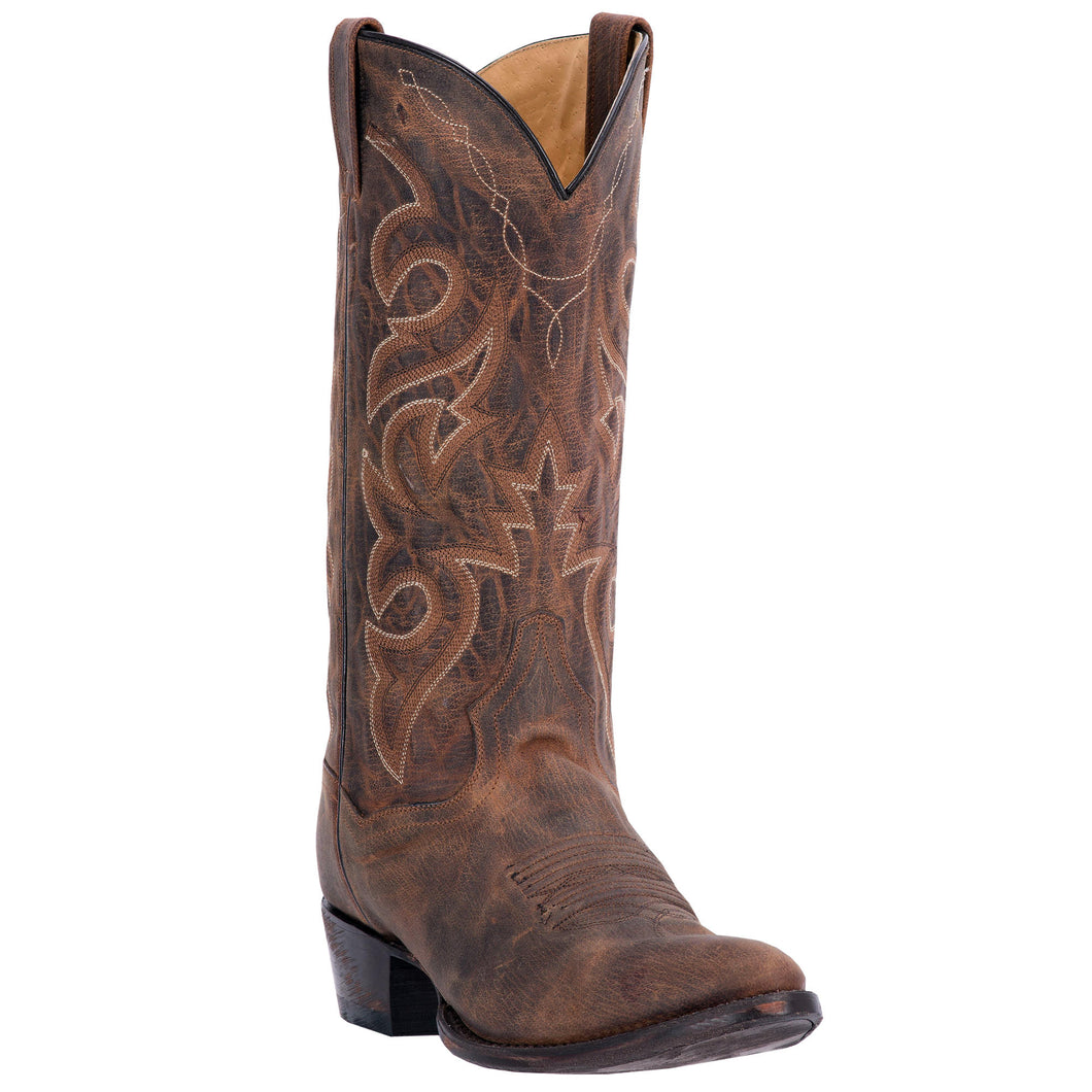 Pard's Western Shop Dan Post Distressed Bay Apache Renegade Round Toe Western Boots for Men